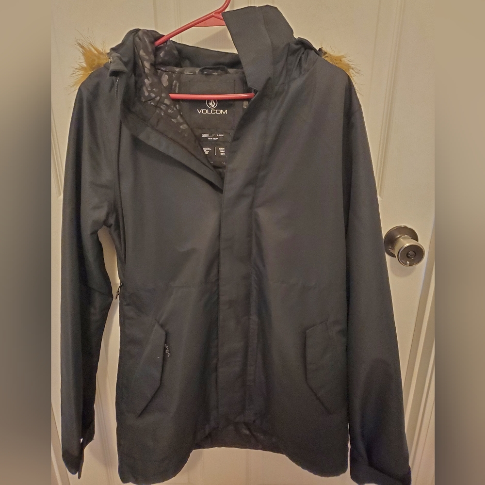 Volcom Women's Fawn Insulated Snowboard Ski Winter Hooded Jacket size M